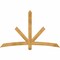Ekena Millwork Alberta Rough Sawn Timber Gable Bracket, Western Red Cedar, 72"W x 45"H x 2"D x 4"F, 15/12 Pitch GBW072X45X0204ALB00RWR - alternate 1